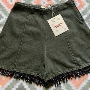 SALE!!! MANGO Women Denim Shorts Dark Gray XS